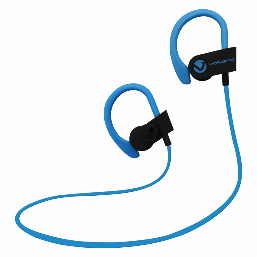 Volkano Race Series Bluetooth Sport Earhook Earphones – Black/Blue