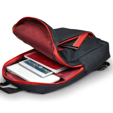 Port Designs Portland 15.6″ Backpack – Black & Red