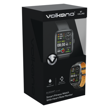 Volkano Elegant Series Multi-Functional Smart Watch Black VK-5095-BK