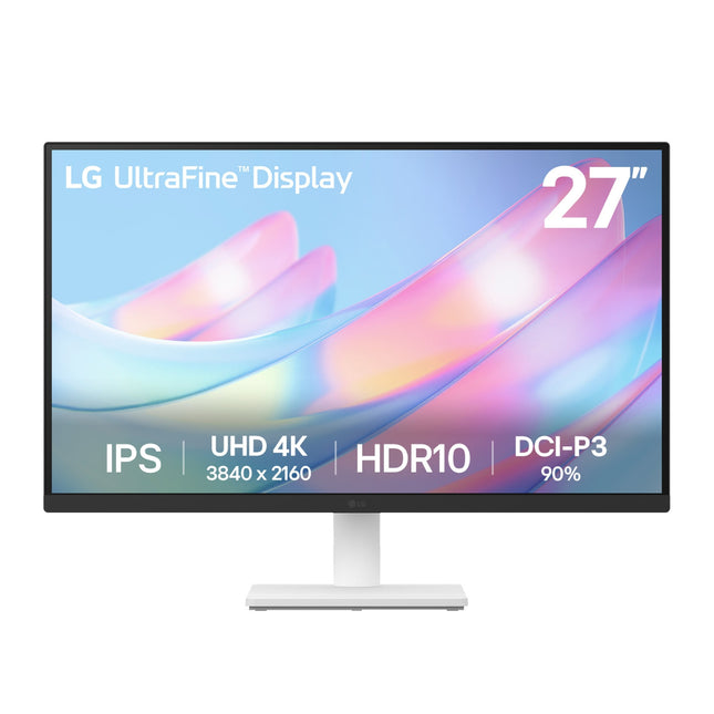 LG 27US500-W 27" UHD 4K 60Hz HDR10 IPS White Professional Monitor