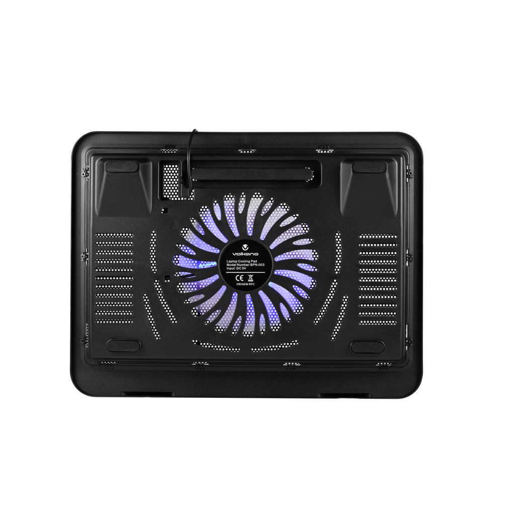 Volkano Arctic Series Dual‑Fan Laptop Cooling Stand up to 17″ VK‑20013‑BK[V2]