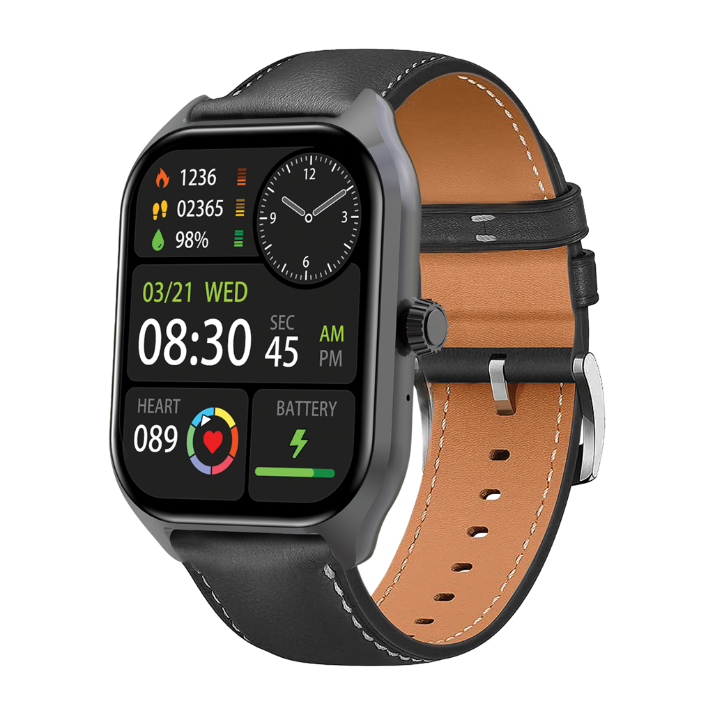 Volkano Elegant Series Multi-Functional Smart Watch – Black