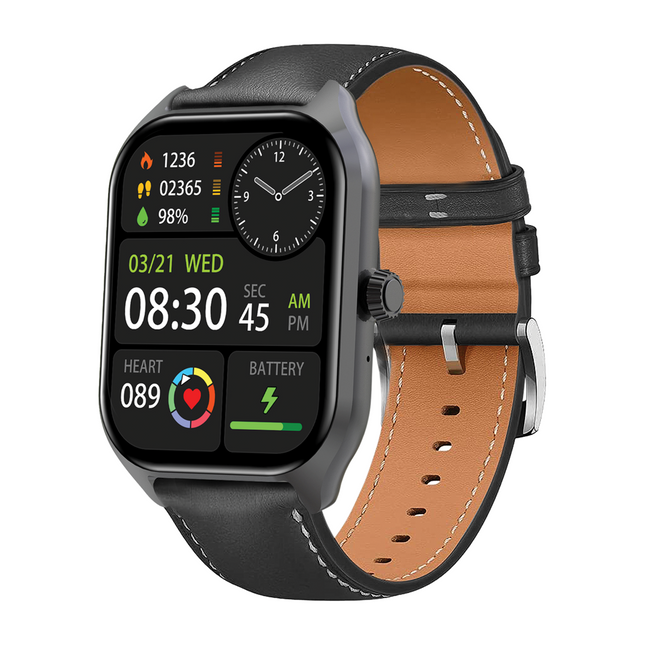 Volkano Elegant Series Multi-Functional Smart Watch Black VK-5095-BK