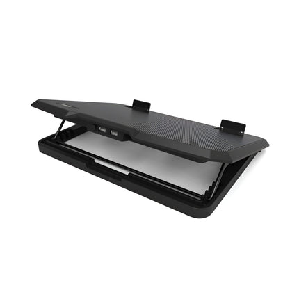 Port Connect Ergonomic Notebook Cooler Pro With Dual Fans