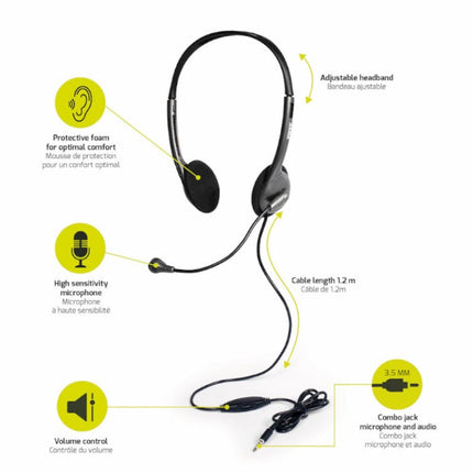 Port Connect Stereo Office Headset