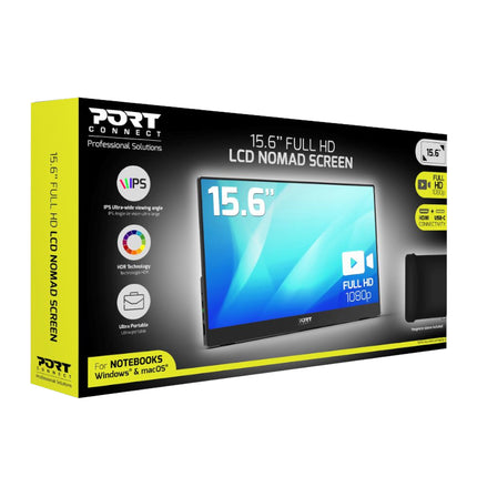 Port Connect 15.6" Full HD LCD Portable Monitor 902101
