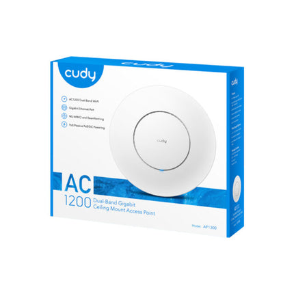 Cudy AP1300 AC1200 Gigabit Dual Band Wi-Fi 5 Ceiling Access Point
