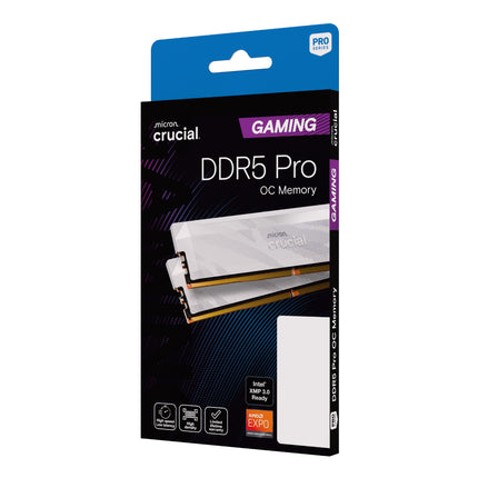 Crucial Pro 32GB Kit (2x16GB) DDR5 6400MHz CL32 Desktop Memory