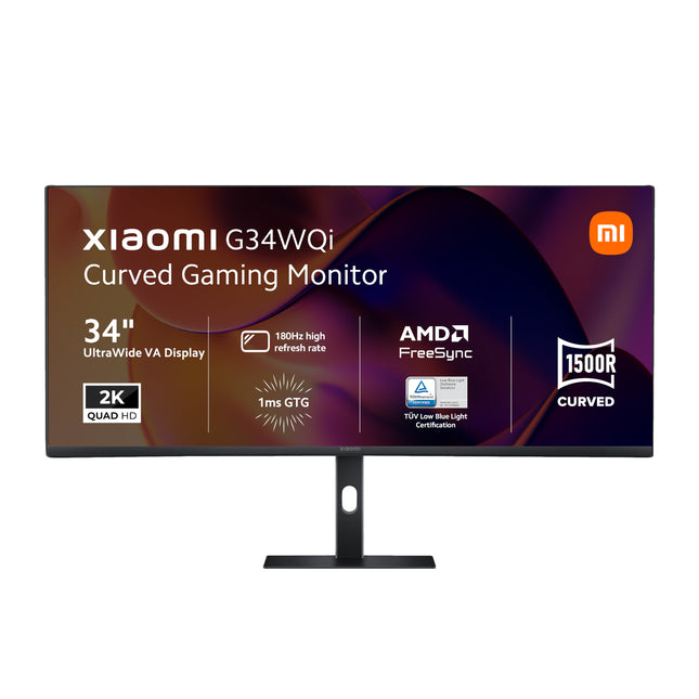 Xiaomi G34WQi 34" WQHD 180Hz 1ms 1500R Curved Gaming Monitor