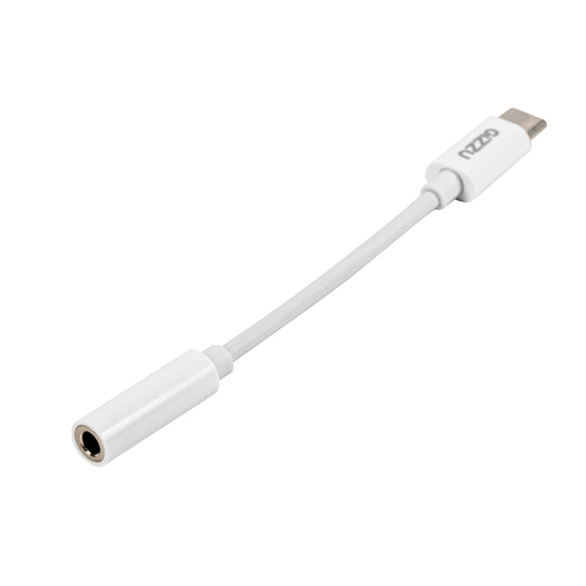 Gizzu USB Type-C to 3.5mm AUX Audio Adapter – White (GAPC35)
