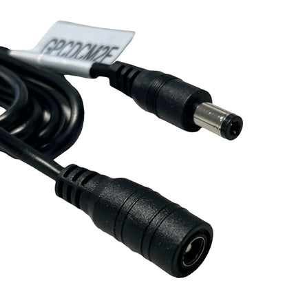 Gizzu DC 12V Male to Female 1.2M Power Cable - Black