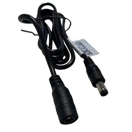 Gizzu DC 12V Male to Female 1.2M Power Cable - Black
