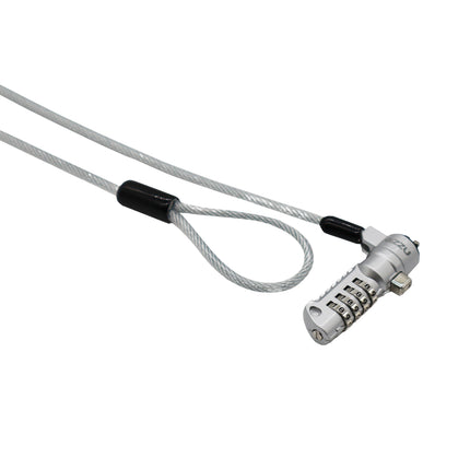 Gizzu Secure Wedge Code Cable Lock 1.8m - Silver