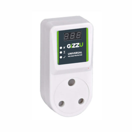 Gizzu Universal Voltage Protector Plug 16A - White