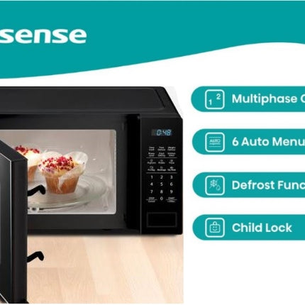 Hisense 20L Manual Microwave Oven 700W Black H20MOBS11