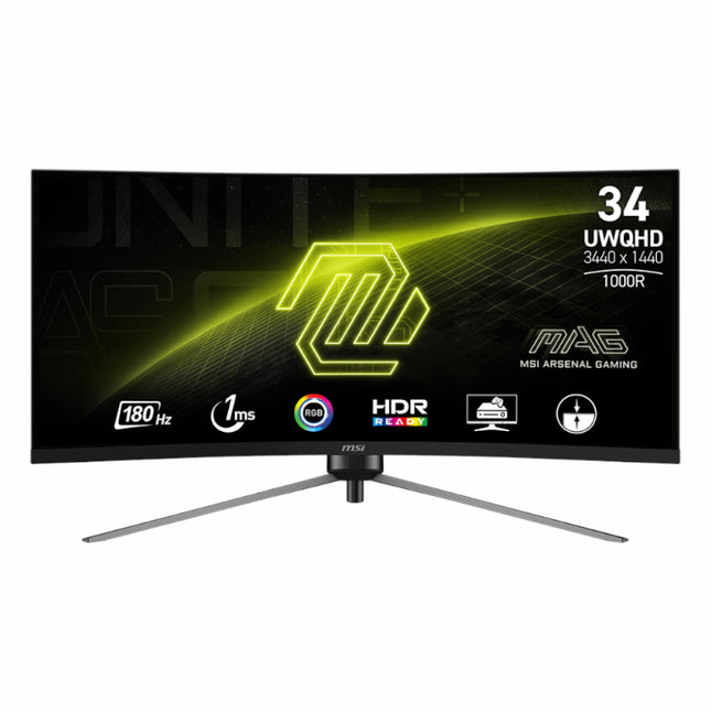 MSI MAG 345CQR 34" UWQHD 180Hz 1000R Curved Gaming Monitor