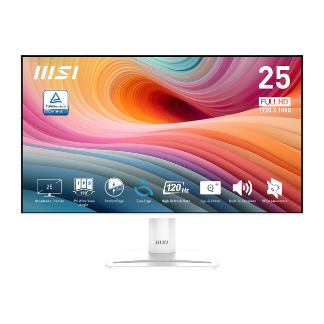 MSI PRO MP251W E2 25" FHD 120Hz 1ms IPS White Business Monitor