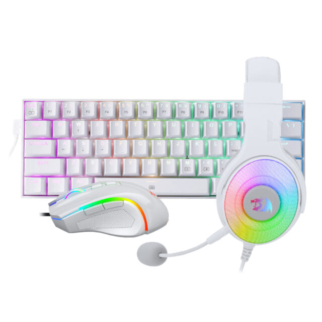 Redragon 3-in-1 Wired Gaming Combo – White
