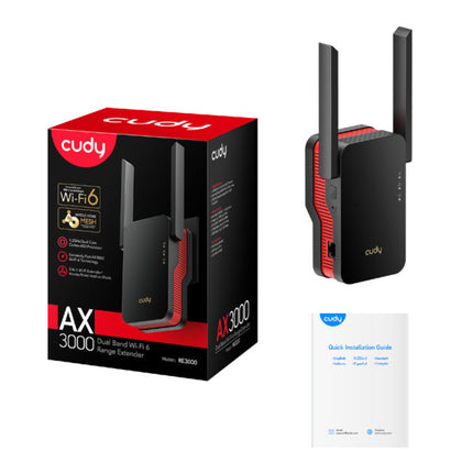 Cudy RE3000 AX3000 Mesh Wi-Fi 6 Range Extender