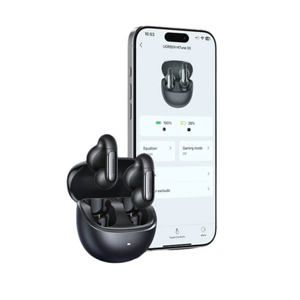 UGreen HiTune S5 Open-Ear TWS Earbuds - Air Conduction - Black