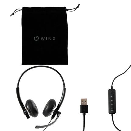 WINX CALL Clear Dual Bluetooth Headset with Charging Base