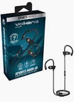 Volkano Circuit Series Sports Hook-in Earphones with Mic VEH-001-BK